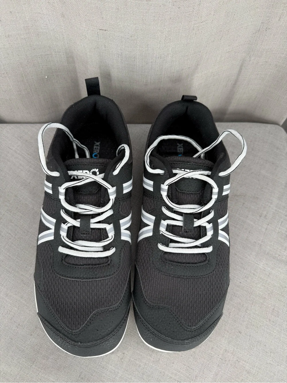 Xero Shoes Men’s Prio Barefoot Minimalist Athletic Sneaker Black White Size 11